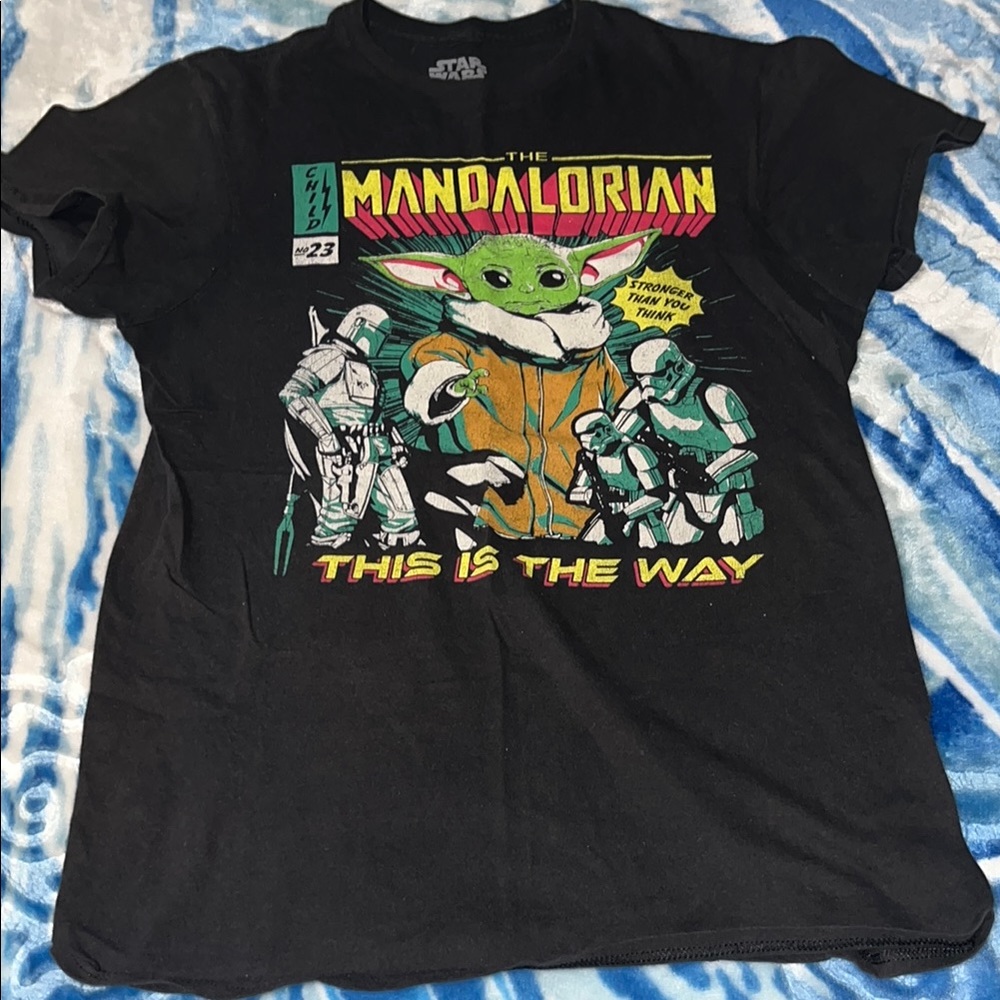 Star Wars The Mandalorian Black T-Shirt